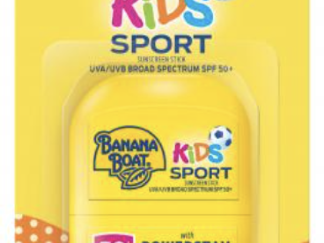 Banana Boat Kids Sport Sunscreen Stick SPF 50, Travel Sunscreen