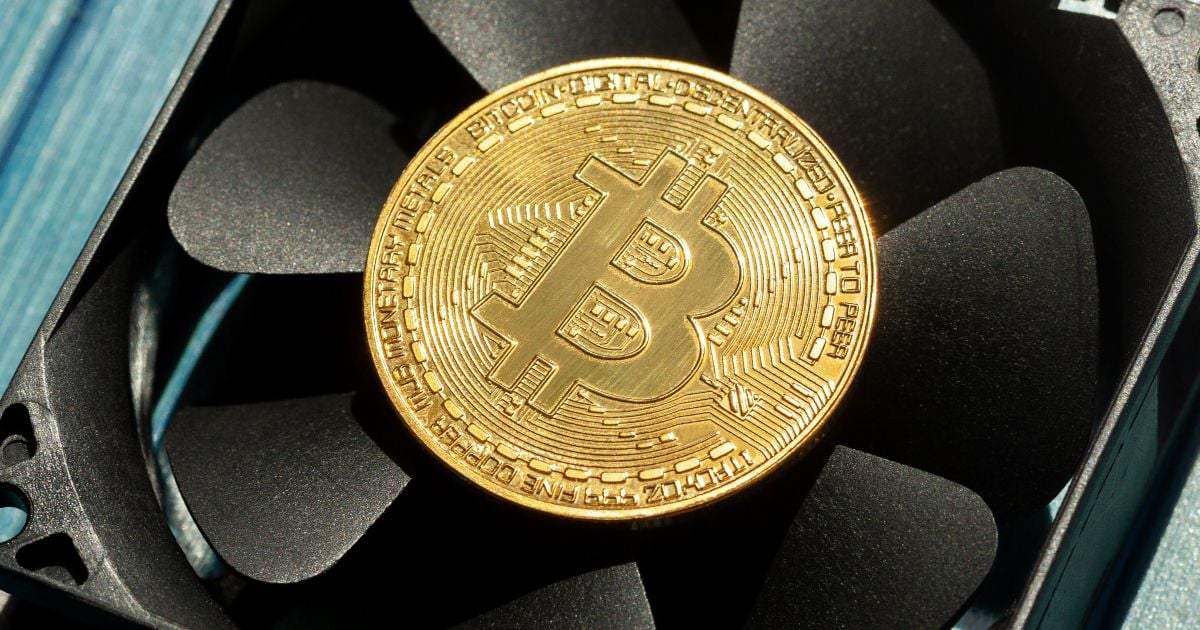 Bitcoin on a fan