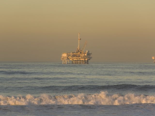 Oil rig offshore