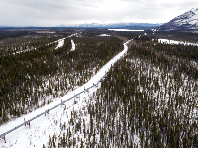 Gas pipeline in Alaska