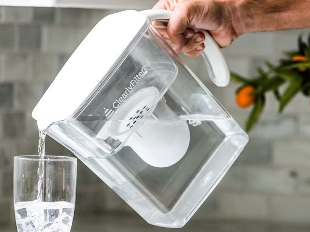 Clearly Filtered Water Pitcher with Affinity Filtration Technology 
