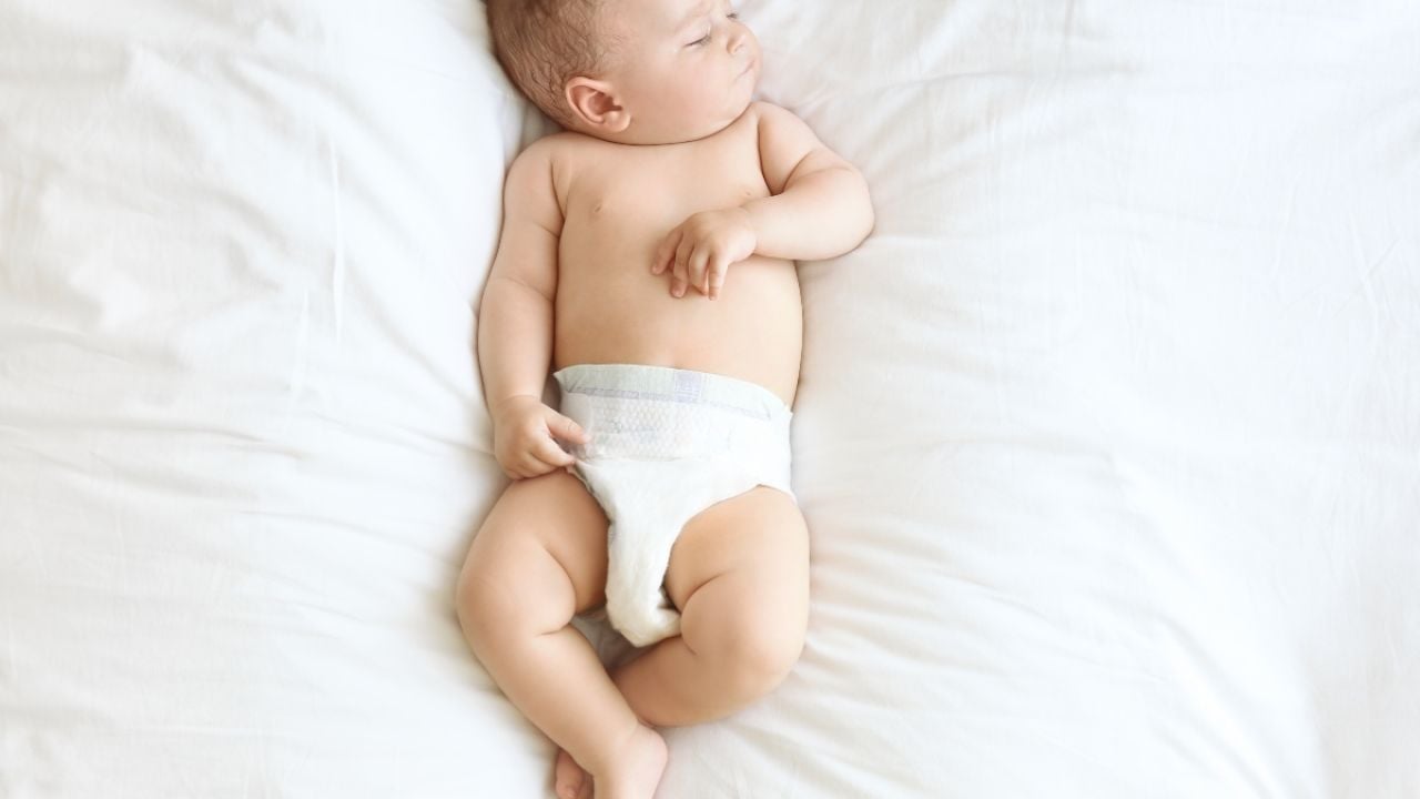 Baby in diaper
